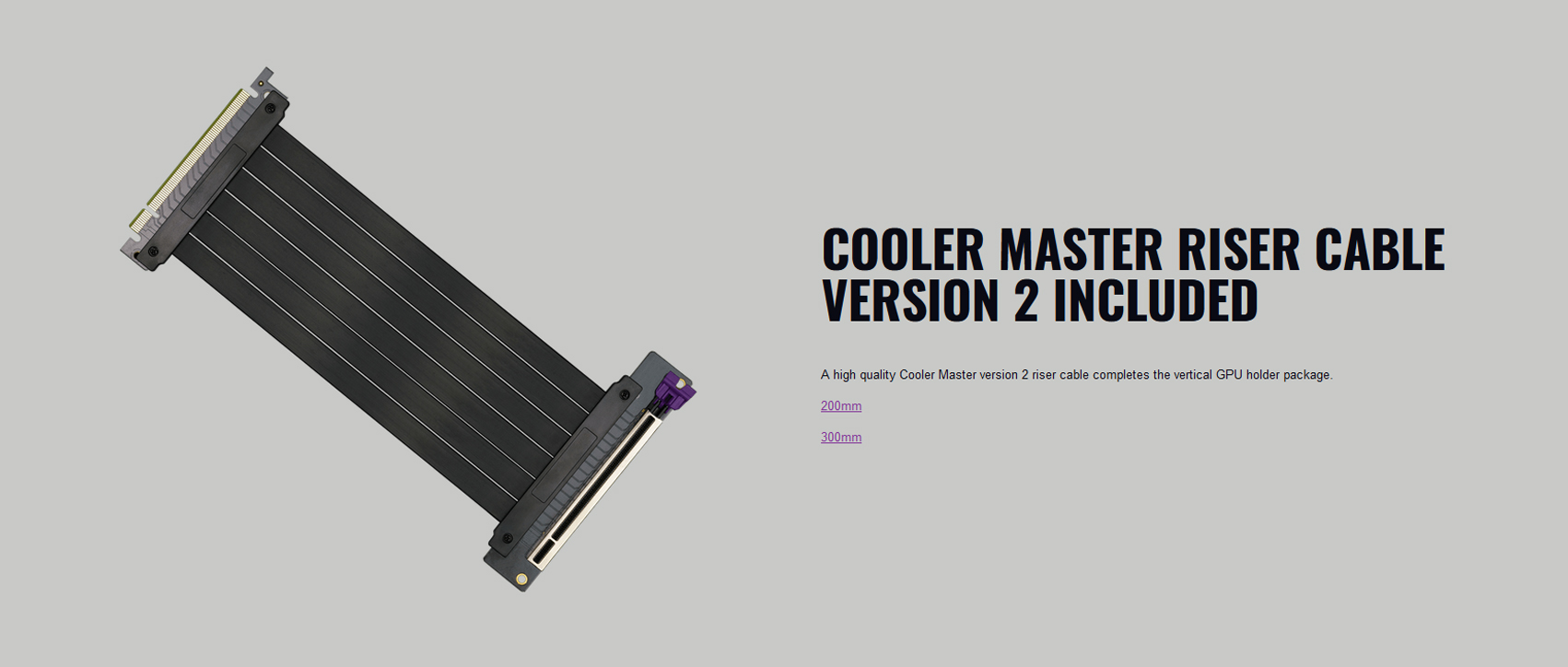 Riser Cooler Master VERTICAL GRAPHICS CARD HOLDER KIT V2 dễ sử dụng